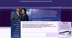 Desktop Screenshot of firstbaptistcrestwood.org