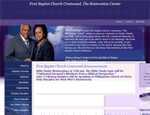 Tablet Screenshot of firstbaptistcrestwood.org